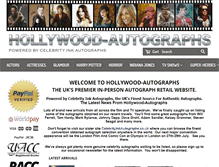 Tablet Screenshot of hollywood-autographs.com